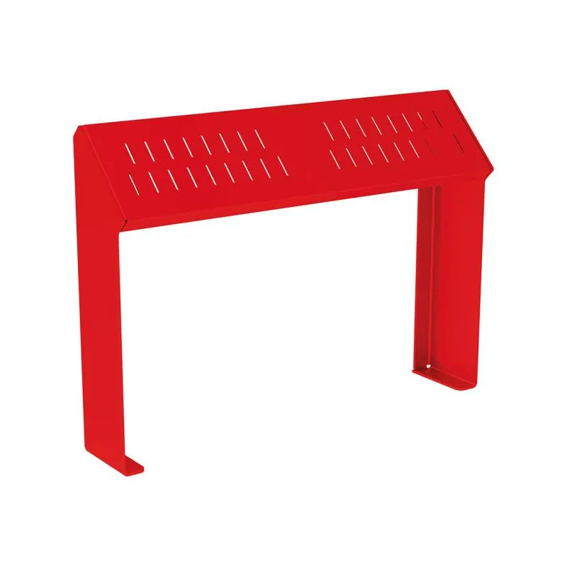 Banquette métallique assis debout rouge Banquette métallique assis debout rouge