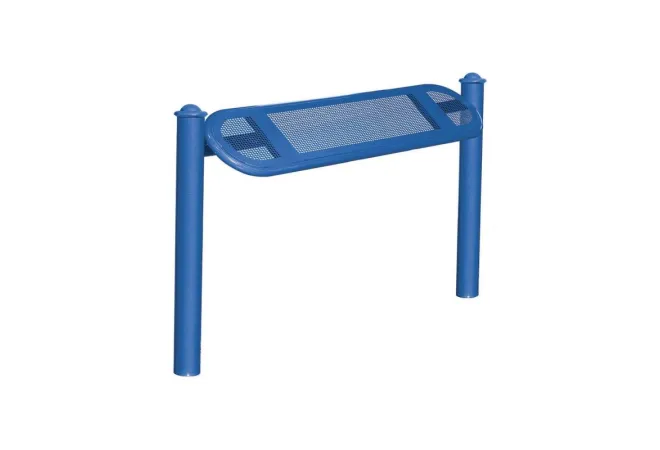 Banquette assis-debout pommeaux Agora coloris bleu