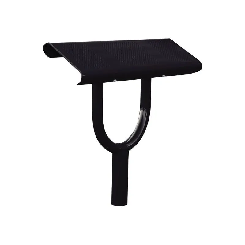 Banc assis debout en métal noir Procity