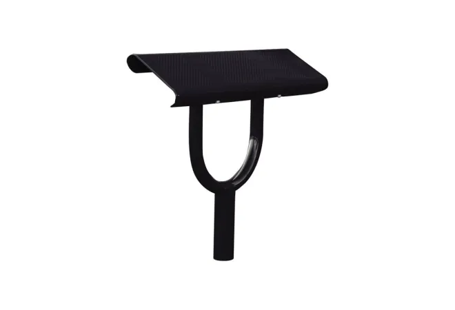 Banc assis debout en métal noir Procity