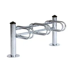 Appui vélo en acier galvanisé, 3 place sur une face Appui vélo en acier galvanisé, 3 place sur une face