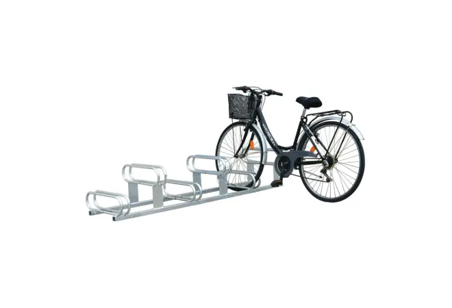 Arceaux à vélo 6 places décalées finition galva Arceaux à vélo 6 places décalées finition galva