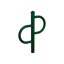 Arceau à vélo acier finition vert pommeau Agora Arceau à vélo acier finition vert pommeau Agora