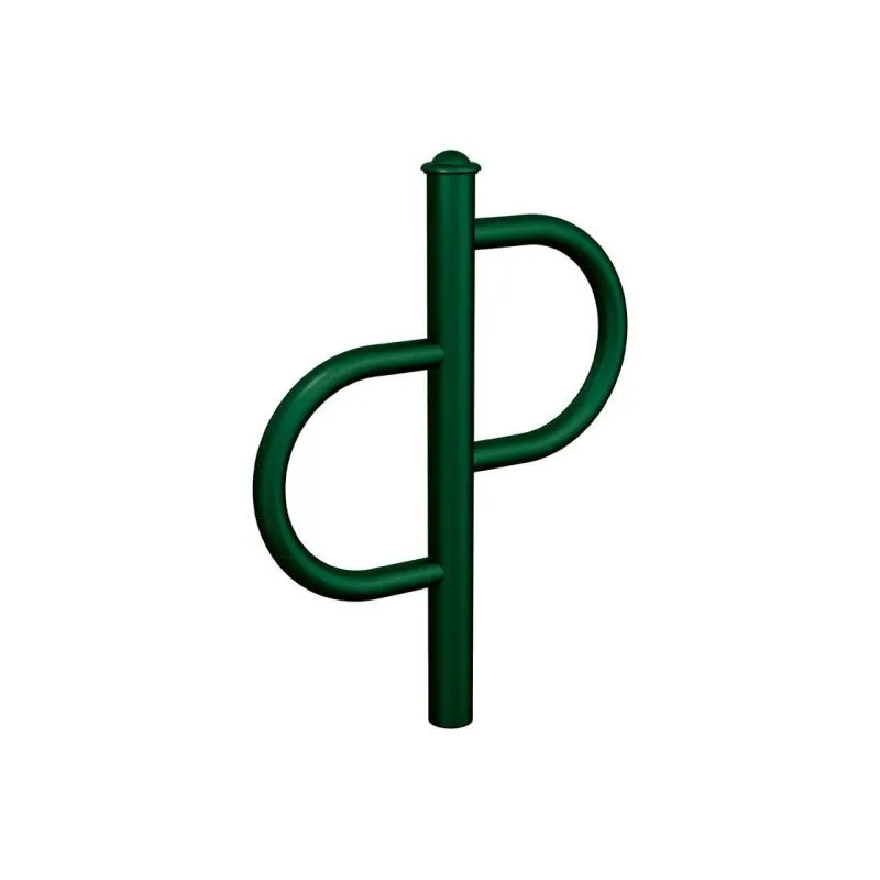 Arceau à vélo acier finition vert pommeau Agora Arceau à vélo acier finition vert pommeau Agora