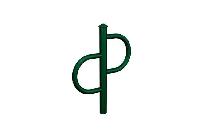 Arceau à vélo acier finition vert pommeau Agora Arceau à vélo acier finition vert pommeau Agora