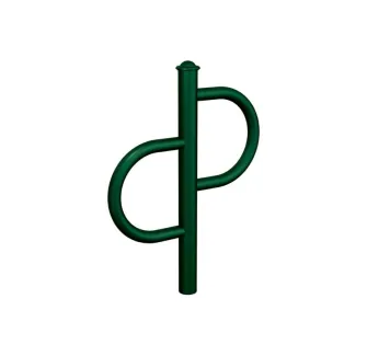 Arceau à vélo acier finition vert pommeau Agora