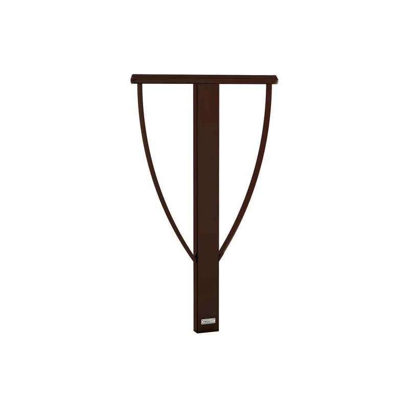 Appui pour cycle en métal finition marron Appui pour cycle en métal finition marron