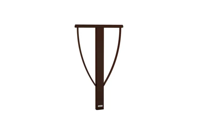 Appui pour cycle en métal finition marron Appui pour cycle en métal finition marron