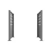 Cache conteneur en acier 2 pans - finition gris RAL 9006 Cache conteneur en acier 2 pans - finition gris RAL 9006