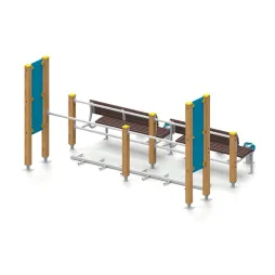 Équipement sportif extérieur Sénior 3 modules Équipement sportif extérieur Sénior 3 modules