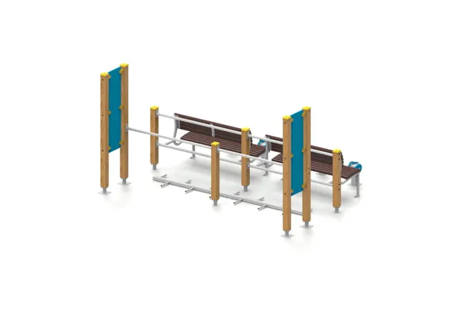 Équipement sportif extérieur Sénior 3 modules Équipement sportif extérieur Sénior 3 modules