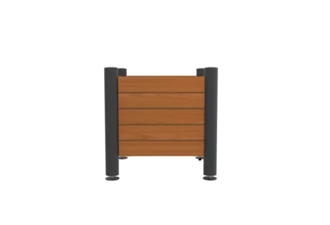 Jardinière urbaine de 85 L HPL effet lames Jardinière urbaine de 85 L HPL effet lames