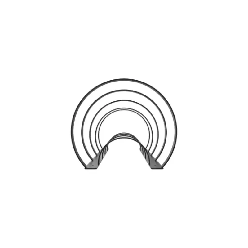Profil de l'appui pour 8 cycles en acier gris anthracite Profil de l'appui pour 8 cycles en acier gris anthracite