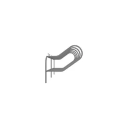Profile du support pour 6 vélos coloris gris métal Profile du support pour 6 vélos coloris gris métal