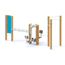 Équipement sportif collectivités pour sénior avec 3 modules Équipement sportif collectivités pour sénior avec 3 modules