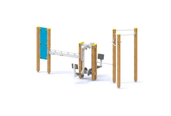 Équipement sportif collectivités pour sénior avec 3 modules Équipement sportif collectivités pour sénior avec 3 modules