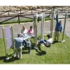 Équipement sportif extérieur sénior dans un parc public composé de 3 activités Équipement sportif extérieur sénior dans un parc public composé de 3 activités