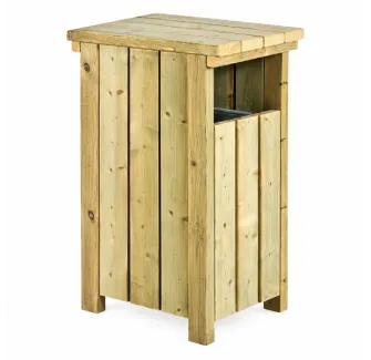 Poubelle extérieure en bois Alicante