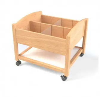 Meuble de rangement haut pour livres hêtre vernis