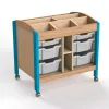Meuble mobile atelier peinture, coloris bleu Meuble mobile atelier peinture, coloris bleu
