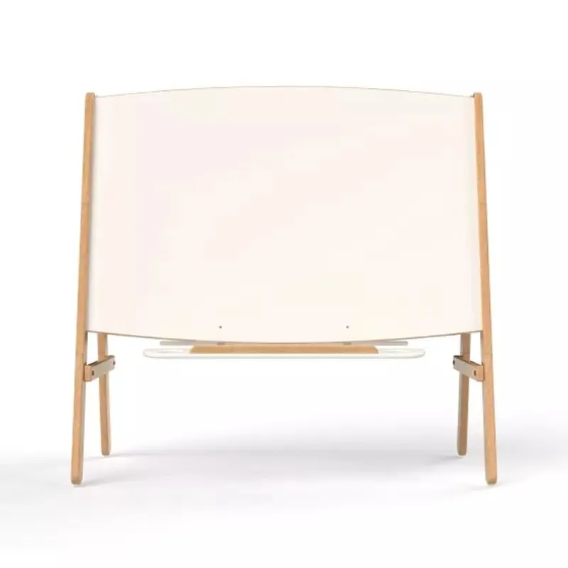 Chevalet double face maternelle, finition hêtre vernis