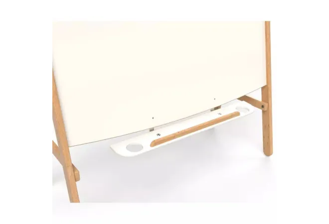 Tablette percée de 2 trous porte gobelets du chevalet scolaire double face