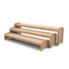 Bancs pour école maternelle - Gigognes par 3 - Fintion hêtre vernis Bancs pour école maternelle - Gigognes par 3 - Fintion hêtre vernis
