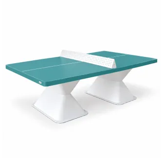 Table de ping-pong en composite plateau bleu lagon