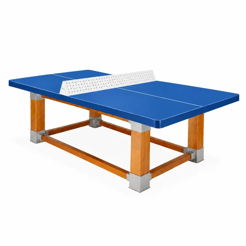 Table de ping pong libre service plateau bleu Outremer