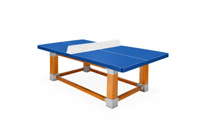 Table de ping pong libre service plateau bleu Outremer