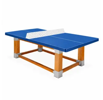 Table de ping pong libre service plateau bleu Outremer