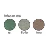 Coloris disponibles pour la banquette publique en recyclé