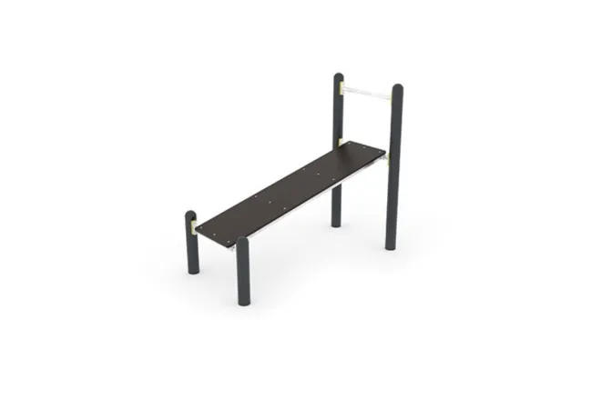 Agrès sportif extérieur - Banc abdominal incliné Agrès sportif extérieur - Banc abdominal incliné