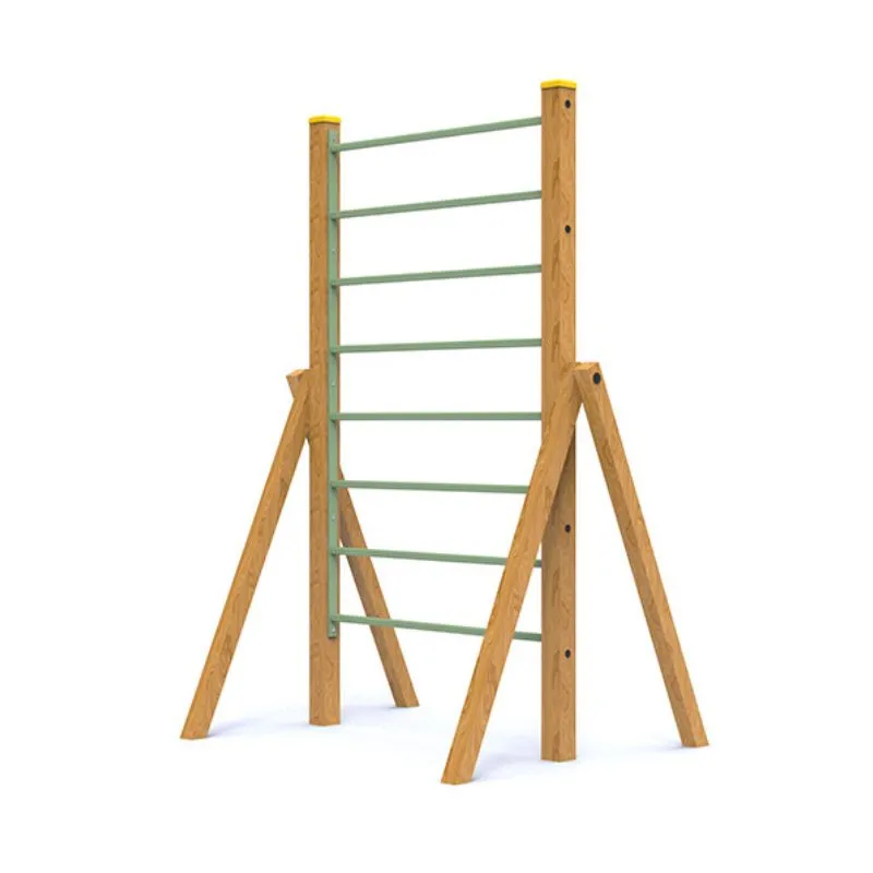 Échelle d'escalade en bois pour aire de jeux enfants