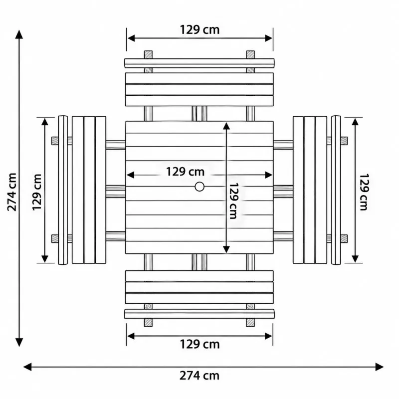 dimensions table bois extérieur collectivité dimensions table bois extérieur collectivité