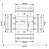 dimensions table bois extérieur collectivité dimensions table bois extérieur collectivité