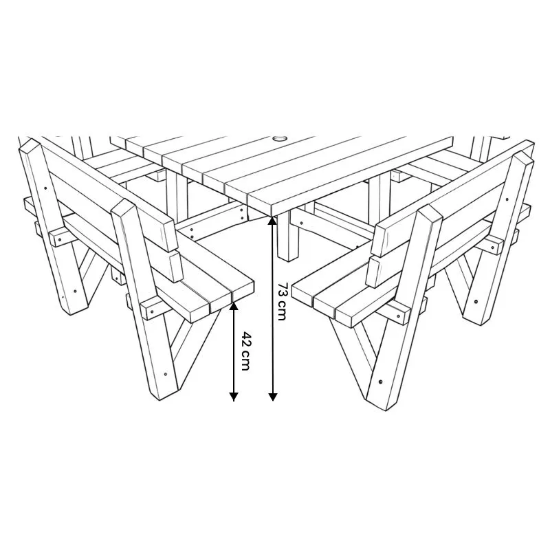 schéma table en bois carré pour 8 personnes schéma table en bois carré pour 8 personnes