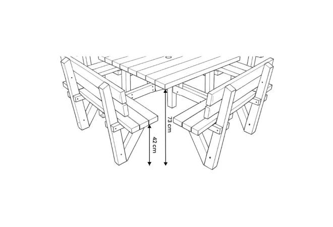 schéma table en bois carré pour 8 personnes schéma table en bois carré pour 8 personnes