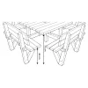 schéma table en bois carré pour 8 personnes schéma table en bois carré pour 8 personnes