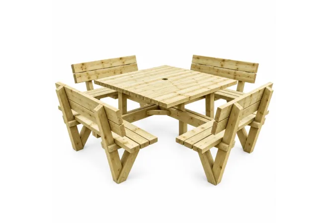 table en bois avec banc extérieur table en bois avec banc extérieur