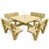 table en bois avec banc extérieur table en bois avec banc extérieur