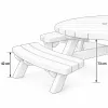 schéma table de pique-nique ronde schéma table de pique-nique ronde