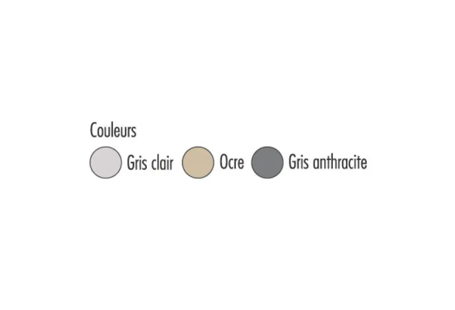 Choix des coloris du plastique de la banquette urbaine Choix des coloris du plastique de la banquette urbaine