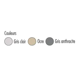 Différents coloris disponibles pour la banquette cube plastiqaue