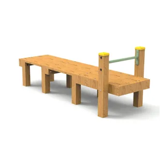 Module sportif en bois pour enfants