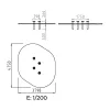 Schéma technique du module de 4 plots d'équilibre pour enfants Schéma technique du module de 4 plots d'équilibre pour enfants