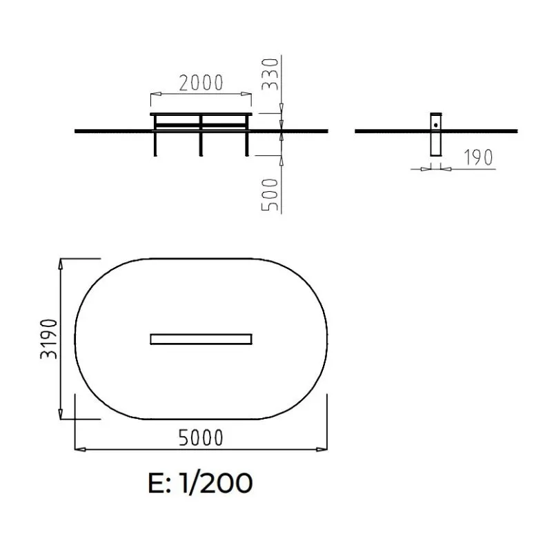 Schéma technique du banc poutre d'équilibre