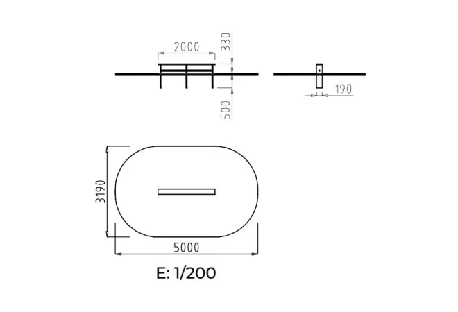 Schéma technique du banc poutre d'équilibre