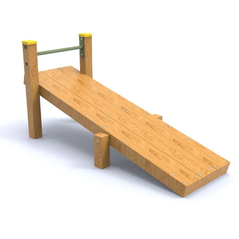 Banc abdominaux incliné pour parcours sportif enfant Banc abdominaux incliné pour parcours sportif enfant