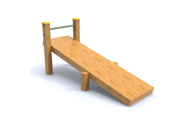 Banc abdominaux incliné pour parcours sportif enfant Banc abdominaux incliné pour parcours sportif enfant
